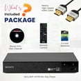 thumbnail image 2 of NeeGo Sony BDP-BX370 Blu-ray Disc Player with built-in Wi-Fi and NeeGo HDMI cable, 2 of 5