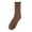 Coffee, variant on Women Mid Tube Cotton Socks Versatile Trendy Solid Color Casual Athletic Long Socks Daily Footwear Hosiery Black