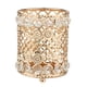thumbnail image 1 of Organizador de soporte de almacenamiento Zulema para brochas de maquillaje de cristal Oro, 1 of 8