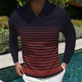 thumbnail image 2 of Vedolay Big Mens Polo Shirts Slim Fit Solid Color Shirts Plaid Lapel Pocket T Shirt ,L, 2 of 4