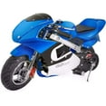 thumbnail image 3 of XtremepowerUS 40cc 4-Stroke Pocketbike, EPA Gas Motorbike for Kids, Dual Brake, Ride On Toy, Blue, 3 of 5