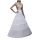 thumbnail image 2 of Vestido de novia de moda para mujer, color liso, con dobladillo falso ajustable, falda de poliéster., 2 of 5