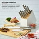 thumbnail image 2 of Juego de cuchillos KitchenAid Slim, bicolor, 14 piezas, blanco, 2 of 7