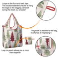 thumbnail image 4 of 5 Pack Foldable Shopping Bag,Multicolor Christmas Tree Pattern Reusable Grocery Bags with Pockets,Large Reusable Tote Bags with Handles Waterproof & Lightweight, 4 of 6