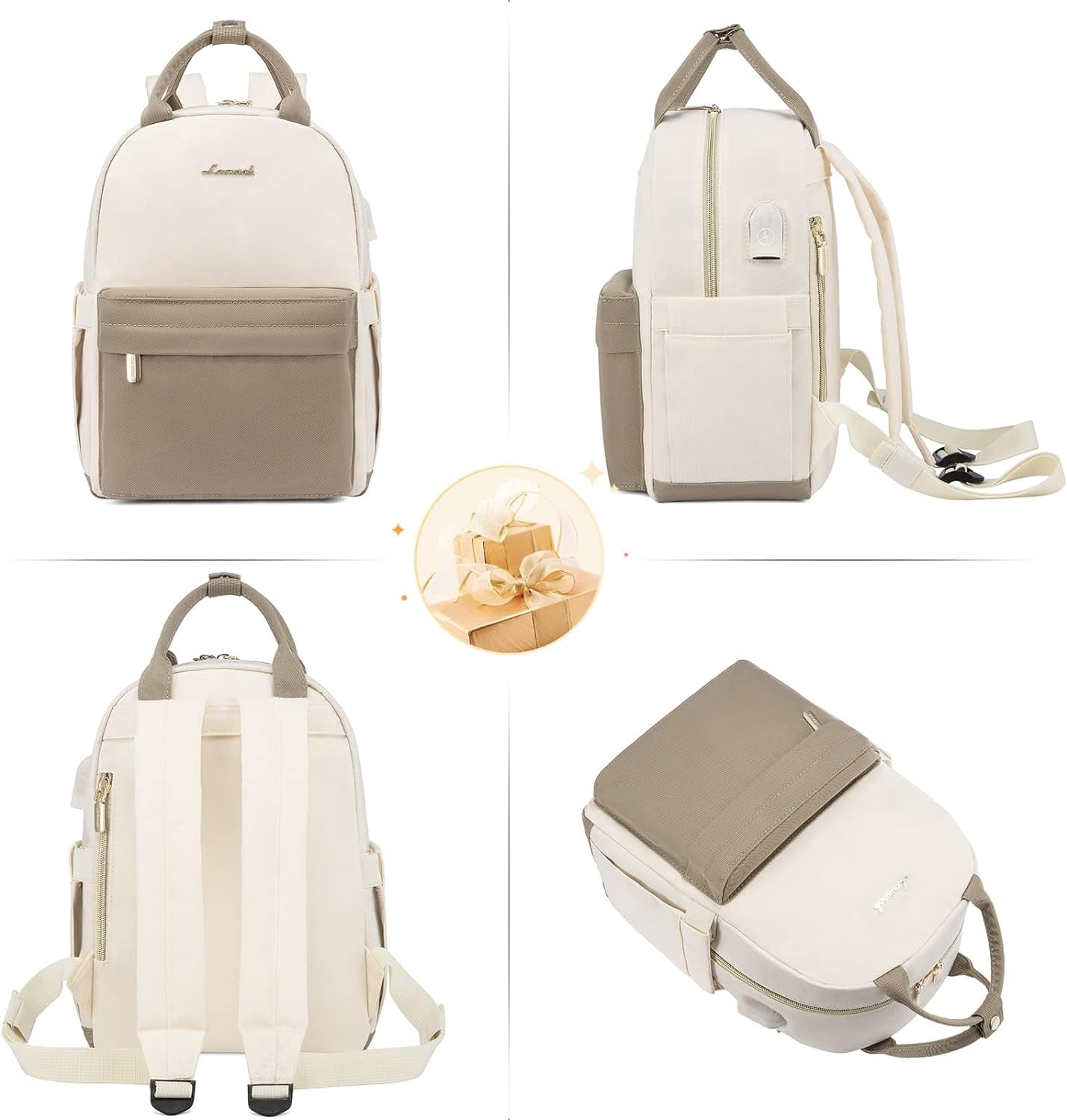 Lovevook Mini Backpack Purse for Women, Small Backpack Cute Fashion Daypack with USB Charging Port for Work Travel Daily Shopping Dating