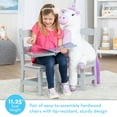 thumbnail image 2 of Melissa & Doug Kids Furniture Wooden Chair Pair - Gray, 2 of 9