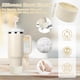 thumbnail image 3 of 11PCS de accesorios para Stanley taza 40oz, 6 tapones antidesbordamiento, 2 cubiertas para pajitas, 2 colgantes encantos, 1 bota, accesorios de silicona para 40oz y 30oz (Beige), 3 of 4