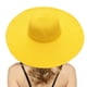 thumbnail image 2 of ¡Rebajas! Sombrero Fdelink para el sol, con protección UV, para verano, para mujer, ancho, de paja, para playa, para niña, plegable, amarillo., 2 of 3