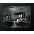 thumbnail image 2 of Donaldosn 14x12 Black Modern Framed Museum Art Print Titled - Race of the steamers Robert. E. Lee and Natchez on the Mississippi, 2 of 5
