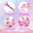 thumbnail image 4 of Máquina de burbujas con varita mágica de hadas, pompas de jabón para niños, juguete de pistola de burbujas con música y luces, juegos de burbujas portátiles para niñas, 4 of 5