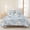 White Light Blue, variant on 3 Pieces King Quilt Set,Impressionist Rainbow Tree with Daisies Soft Bedding Sets with 1 Quilt & 2 Pillow Shams,Pastel Landscape Summer Bedspread Lightweight Coverlet Comforter for All Season