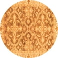 thumbnail image 1 of Ahgly Company Indoor Round Oriental Orange Traditional Area Rugs, 8' Round, 1 of 4
