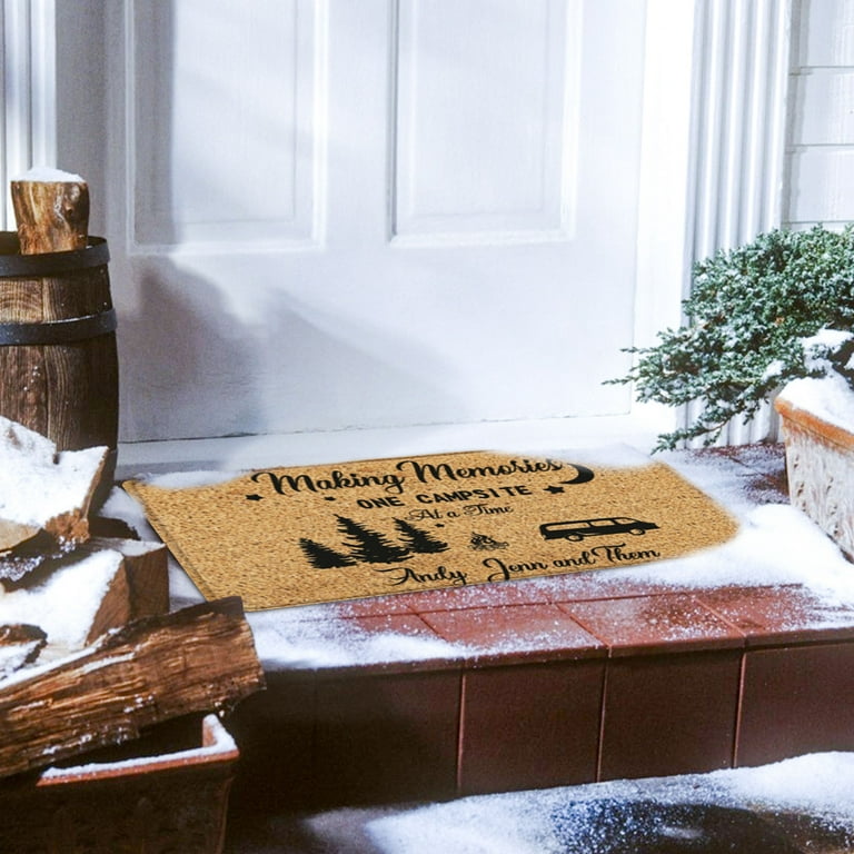 QISIWOLE Christmas Door Mat Outdoor Welcome Mat for Front Door, Merry  Christmas Doormat with Non-Slip Backing, 24'' x 16'' Coir Winter Doormat  for Indoor Outdoor Christmas Holiday Entryway Decor 
