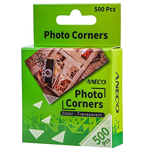 180 Per Package Forever in Time PC050Forever In Time Photo Corners Adhesive Clear Corner Mounts 7/8-Inch 