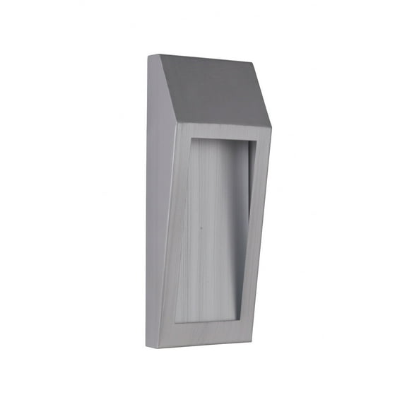 Z9302-BAO-LED Craftmade Lighting Wedge - 7.5W 1 LED Small Outdoor Pocket Wall Lantern in Modern Style - 4.5 inches wide by 11 inches high-Brushed