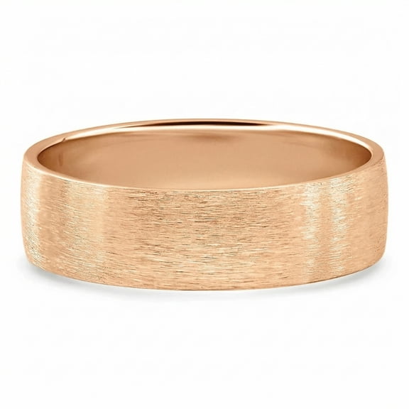 Pompeii Men's Brushed Wedding Anniversary Band 14k Gold or Platinum (,)