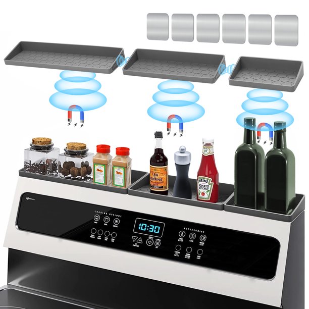 HOOMTREE 30 Inch Stove Top Silicone Shelf for Stove Top