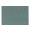 thumbnail image 1 of Damask Cutting Board, Venetian Style Damask Swirled Lines and Blossoms Italian Flourish, Decorative Tempered Glass Cutting and Serving Board, Small Size, Cocoa Sky Blue Yellow, by Ambesonne, 1 of 1
