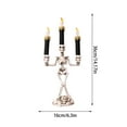 thumbnail image 3 of Halloween Decor Halloween Candle Holders with Flameless LED Candle Holders Battery Operated Flickering Lights Candles for Halloween Indoor Home Party, 3 of 4