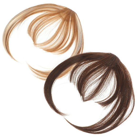 MOKKHNB Clip In Fringe Assorted Color High Temperature Fiber 2Pcs 9.8In