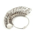 thumbnail image 3 of Abody Silver Ring-sizer Gauge Tool Finger Sizing Measuring Stick Metal Ring Mandrel Size Set 1-13 of 27 Pcs Circle Models, 3 of 7