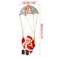 thumbnail image 3 of Adornos navideños, adornos navideños, regalos navideños, Papá Noel, muñeco de nieve en paracaídas, adorno colgante para árbol de Navidad, decoración navideña, colgante de paracaídas, 3 of 9