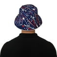 thumbnail image 5 of Xecao Red White Blue Fireworks 1 Print Men and Women Night Reflective Hat Runner Cap Visor Bucket Hat Boonie Cap, 5 of 6