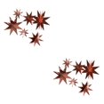 thumbnail image 4 of QualitChoice 1 Set Star Decorations Household Interesting Exquisite Stars Pendant Party Supply Craft Decoration Decor Props for Layout Rose gold 2Set, 4 of 6