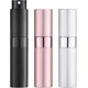 thumbnail image 1 of CHAO Botella de perfume vacía de 8 ml (3 piezas), mini botella de spray de viaje, atomizador en aerosol (plata, rosa, negro), 1 of 5