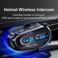 thumbnail image 3 of Motorcycle Bluetooth Helmet Headset Half-Duplex Intercom IP56 Waterproof Intelligent Voice Assistan, 3 of 5