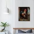 thumbnail image 4 of Nawypu Colorful Animals Canvas Wall Decor Art Painting Prints Handsome Cock Modern Poster Prints on Canvas Living Room Bedroom Home Wall Decor, 4 of 5