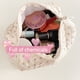 thumbnail image 4 of Bolsa de cosméticos acolchada coreana bolso de mano con cremallera estampado Floral portátil para viajes, 4 of 9