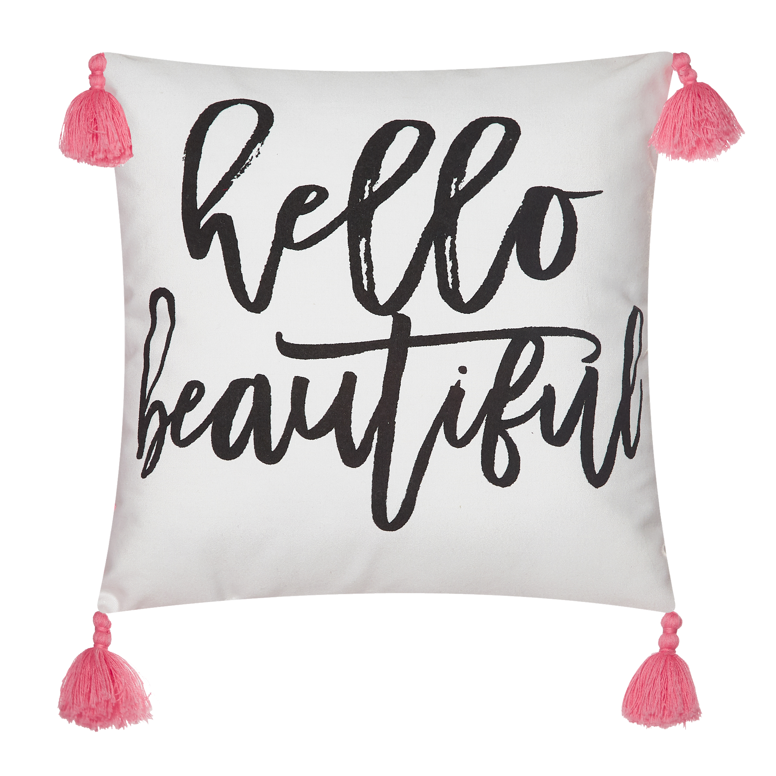 Mainstays Hello Beautiful Throw Pillow