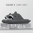thumbnail image 3 of Cartoon Shark Flip Flops, Non-Slip Thick-Soled Beach Flip Flops, Quick-Drying Funny Pool Sandals, 3 of 5