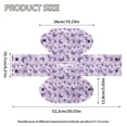 thumbnail image 7 of FKELYI Purple Butterfly Print Squared Tissue Box Cover Tissue Holder Organizer Snap Button Design Facial Paper Holder Cover Faux Leather Home Office Decor, 7 of 7