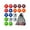 18PCS 32mm Color3, variant on 18Pcs 32mm Table Soccer Foosballs Replacement Balls Official Tabletop Game Balls