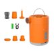 thumbnail image 4 of Bomba de aire eléctrica compacta para colchones inflables y anillos de natación. Naranja, 4 of 9