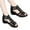 Black, variant on Cameland Soft Leather Roman Sandals Fashionable Outerwear Women's Slope Heel Sandals