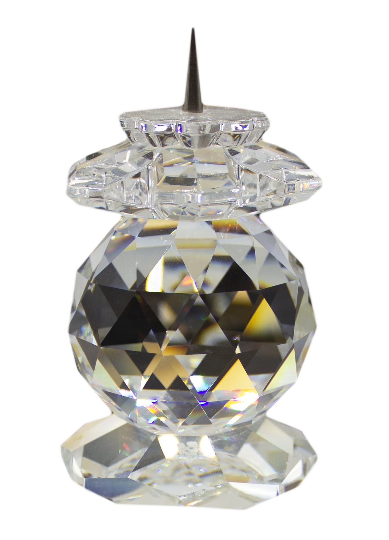 Swarovski Shimmer Tea Light Holder (White Crystal AB