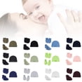 thumbnail image 3 of Baby Newborn Mittens Socks Warm Cap Kit Infants Anti Scratching Cotton Gloves+Hat+Foot Cover Set, 3 of 19