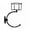 Black, variant on ABPETE C-Shaped Towel Ring with Top Storage Basket – Unique Space-Saving Wall Mount Holder for Towels, Candles, Plants & Toiletries, Decorative Metal Accent for Bathroom or Kitchen