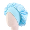 thumbnail image 1 of ITFABS Baby Unisex Bath Shower Caps, Solid Color Elastic Wide Brim Sleeping Hat, 1 of 3