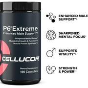 Cellucor P6 Extreme Enhanced Male Support, for Muscle Growth & Strength, 150 Capsules