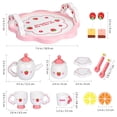thumbnail image 2 of LEEYNEER Wooden Tea Set  Kids Pretend Toy Gift Multi 6-Piece Realistic Design, 2 of 6