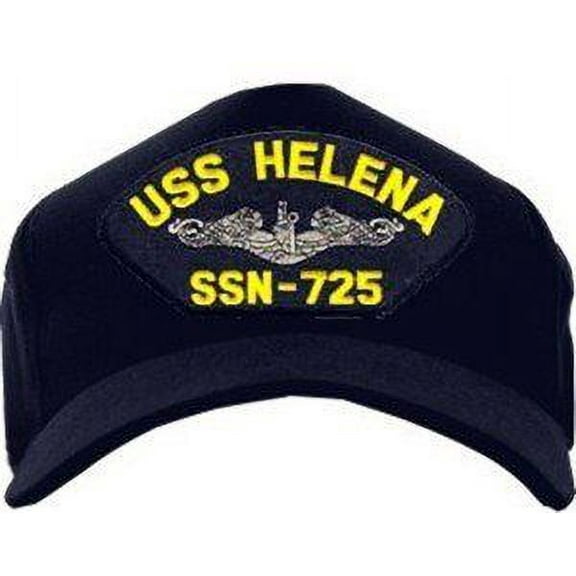 USS Helena SSN-725 Silver Dolphin Cap