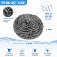 thumbnail image 5 of 12 Pack Steel Wool Scrubber Pads, Stainless Steel Scrubbers for Cleaning Dishes, Pans, Pots, Ovens, Grills & Sinks - Kitchen Essentials, 5 of 9