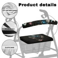 thumbnail image 5 of Jiueut Butterfly Moon Rollator Walker Seat and BackRest RollBar Covers Set for Women 2 Pack Soft Seat Cushion for a Rollator Walker Easy to Install Rollator Seat Cover Drive, 5 of 7