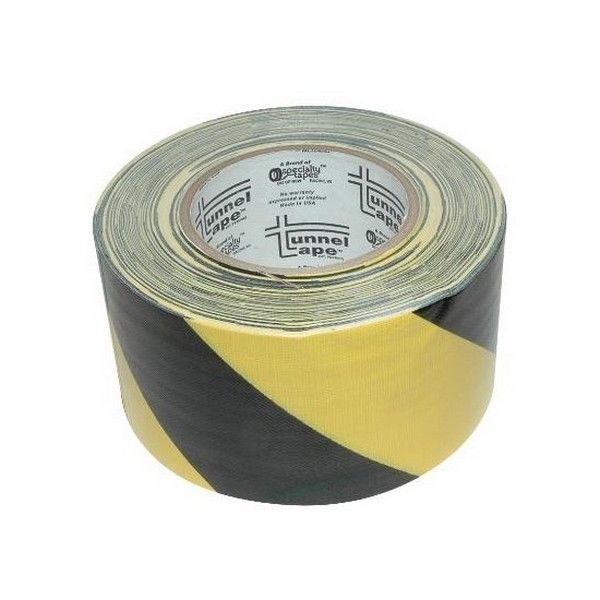 Specialty Tapes 20515 3" Black/Yellow Tunnel Tape
