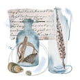 thumbnail image 3 of Wang, Melissa 12x12 Black Modern Framed Museum Art Print Titled - Message in a Bottle V, 3 of 5