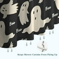 thumbnail image 6 of Black Halloween Ghosts with Boo Shower Curtain 36"x72" ,Bathroom Decorative Shower Curtains Set with 12 Hooks,Modern Waterproof Washable Shower Curtain, 6 of 6